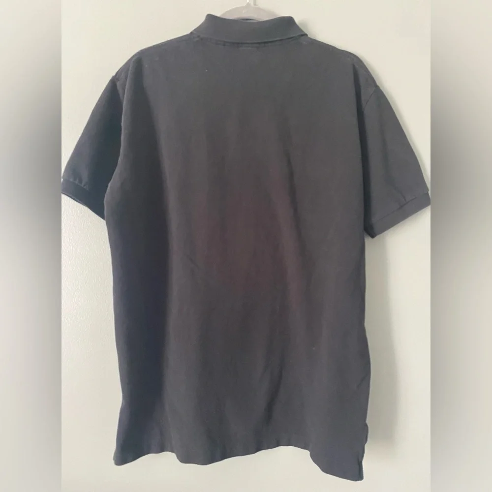 Polo Ralph Lauren Shirt Polo Mens L Black Red Crossed Mallet RPLC Crest